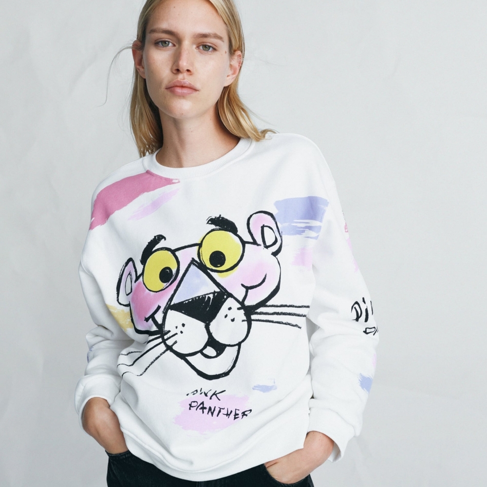 Zara The pink panther sweater